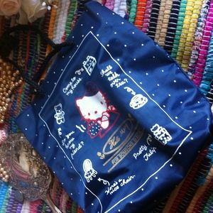 Hello Kitty Collectible Plastic Drawstring Tote